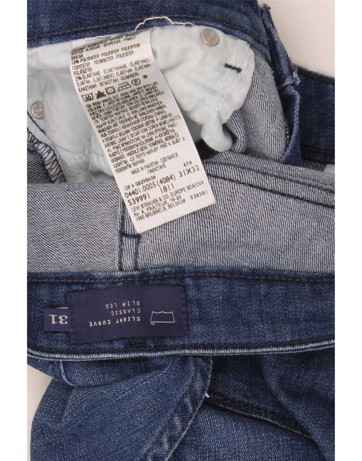 Levi's Womens Slight Curve Classic Fit Slim Jeans W31 L32 Blå Bomuld