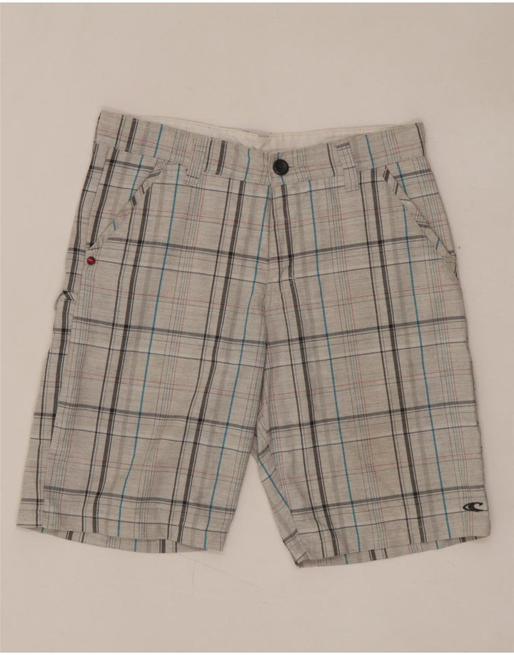 O'NEILL Chino Shorts til mænd W29 Små grå ternet polyester