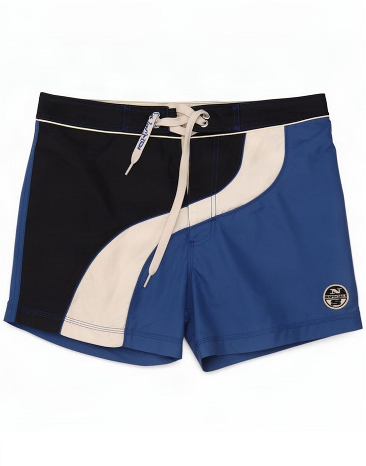 North Sails Badeshorts til mænd Small Blue Colourblock Nylon