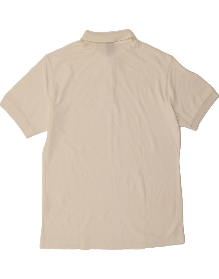THINK PINK Mens Polo Shirt Large Off White Cotton Vintage Think Pink and Second-Hand Think Pink from Messina Hembry 