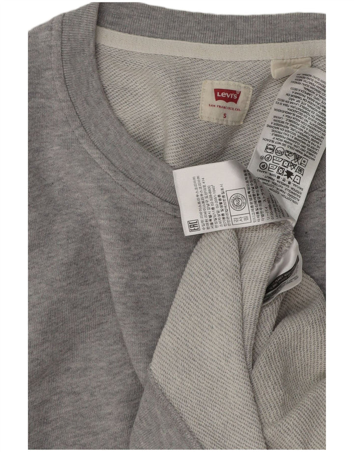 LEVI'S Herre Loose Fit Sweatshirt Jumper Lille Grå Bomuld