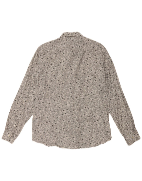 TED BAKER Herreskjorte str. 3 Medium Hvid blomstret bomuld