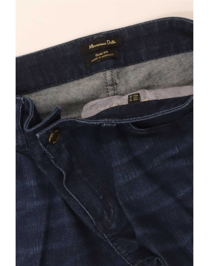 Massimo Dutti Dame Slim Jeans EU 38 Small W28 L32 Navy Blue