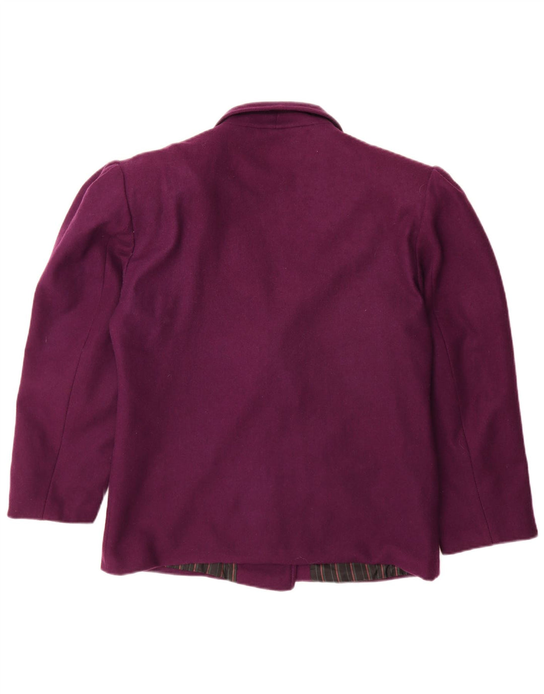 Vintage Dame Dobbeltradet Blazer Jacket UK 14 Medium Purple