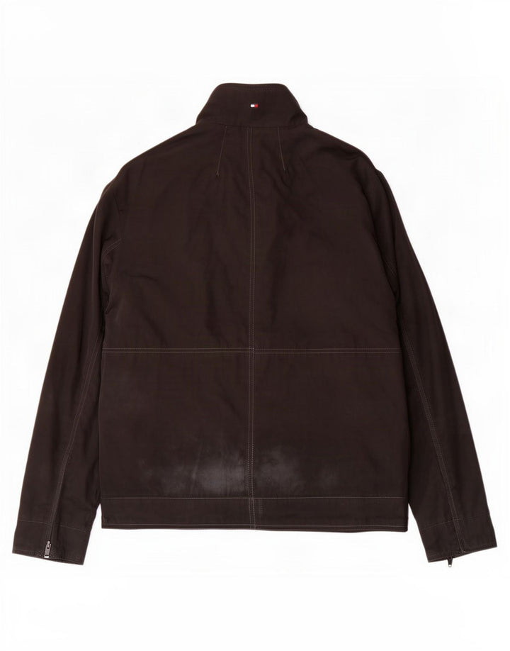 Tommy Hilfiger Herre Utility Jacket UK 38 Medium Sort Polyester