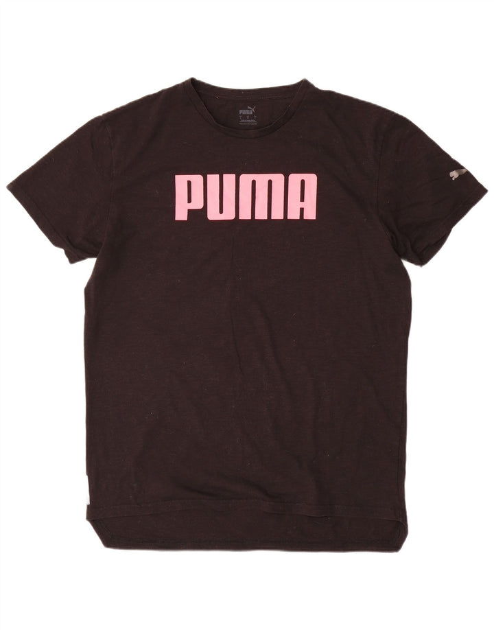 Puma Grafisk T-Shirt Top til kvinder DK 16 Stor Sort