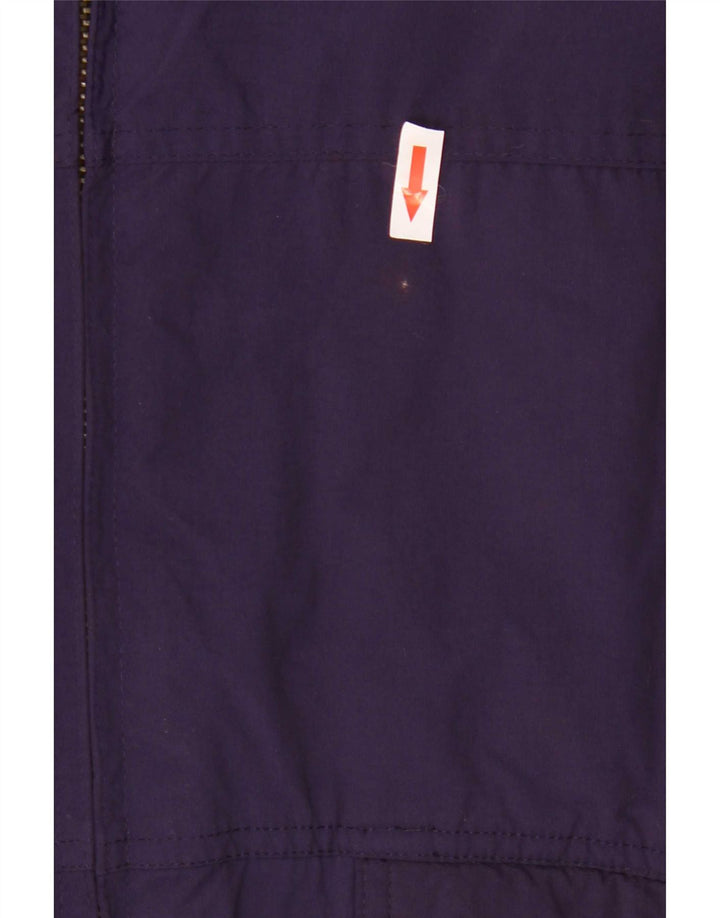 Belfe Womens Oversized Polstret Frakke UK 12 Medium Lilla Nylon