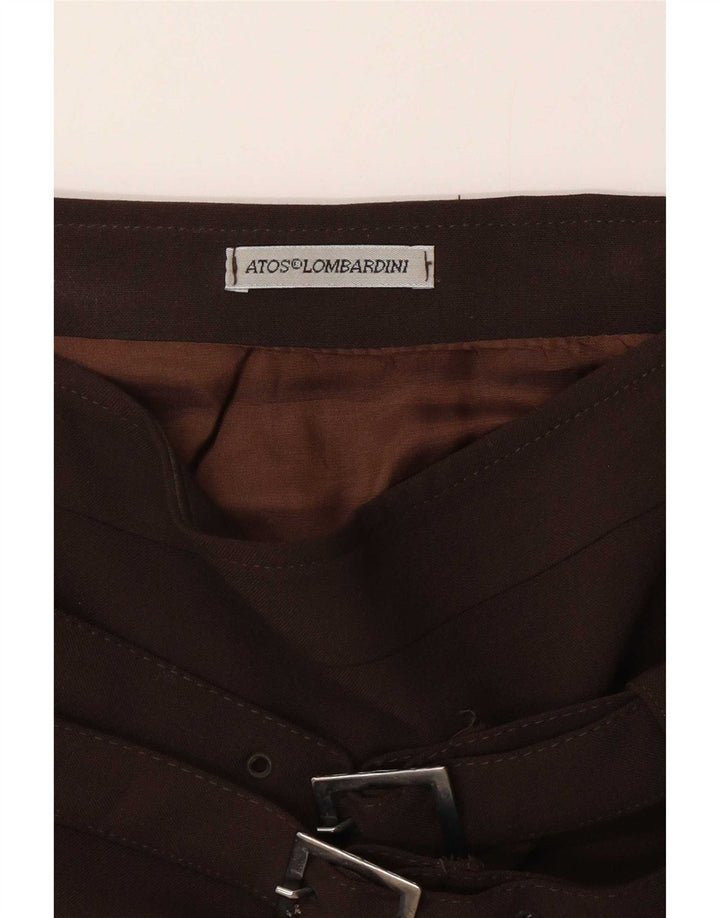 Atos Lombardini Dame A-Line nederdel W30 Medium Brun