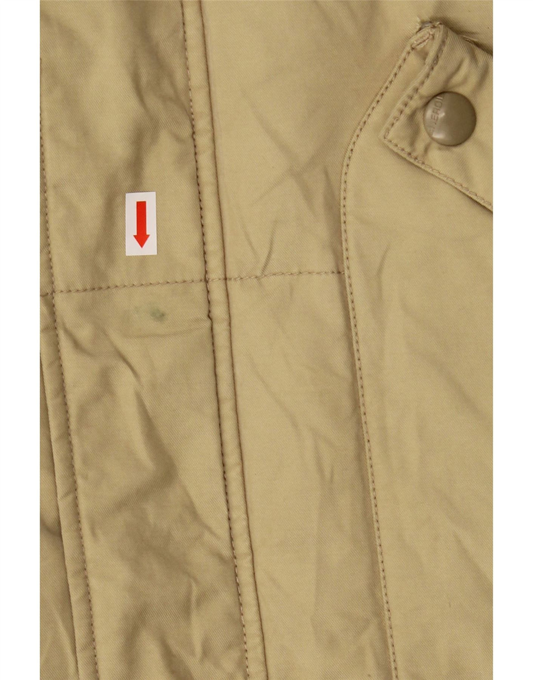 Energie Herre hættepolstret jakke UK 40 Stor Beige Nylon