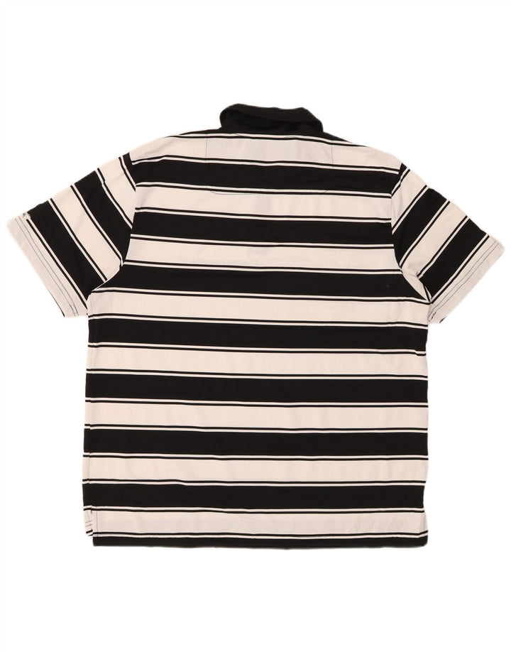IZOD Rugby Polo Shirt til mænd Stor sort stribet polyester