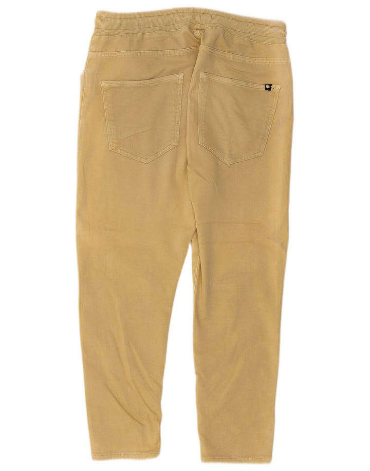 Zara Herre Slim Cropped Trousers Large W32 L25 Yellow