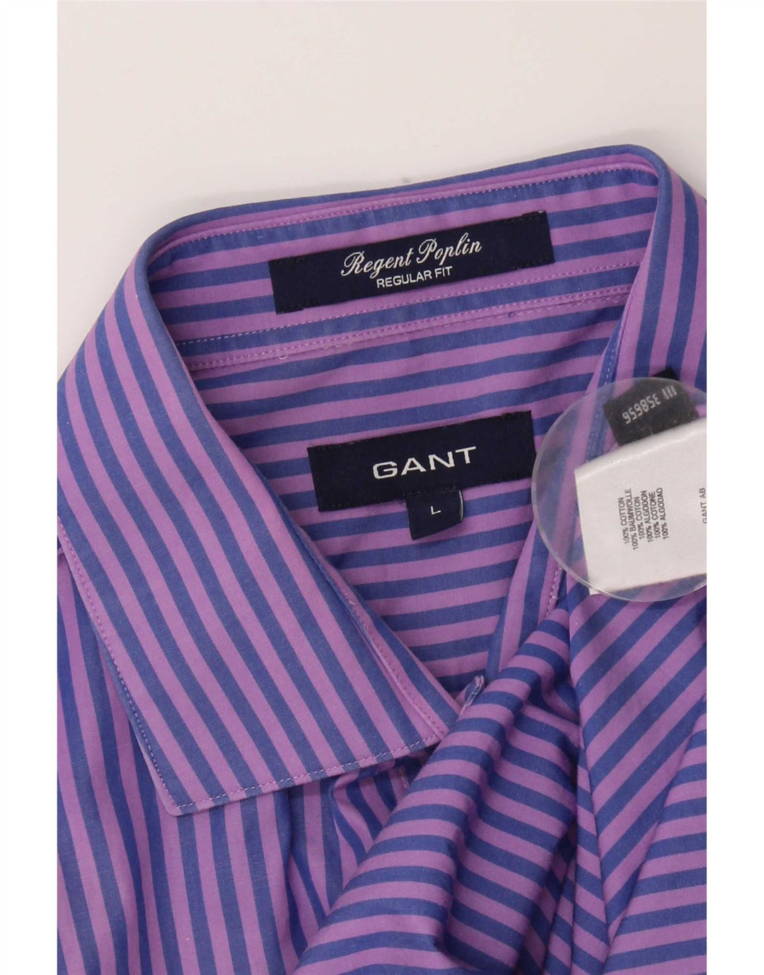 Gant Herre Regular Fit skjorte Stor blå stribet bomuld