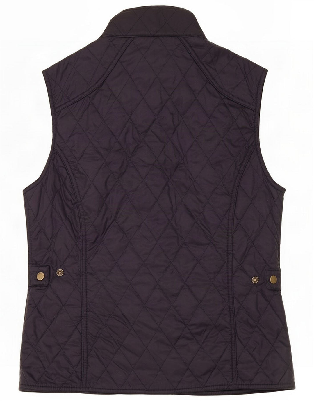 Barbour Womens Quilted Gilet UK 12 Medium Navy Blue Polyamid
