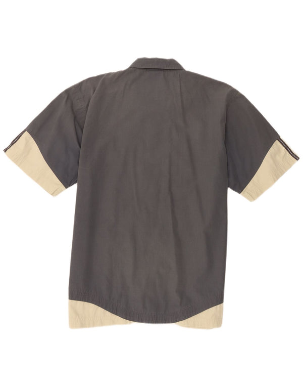 Adidas Kortærmet Herreskjorte Medium Grey Colourblock Polyester