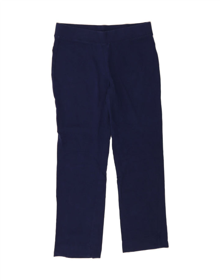 J. CREW Womens Tracksuit Trousers UK 14 Medium  Navy Blue Cotton Vintage J. Crew and Second-Hand J. Crew from Messina Hembry 