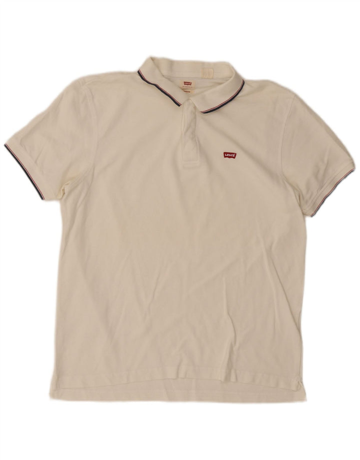 Levi's Standard poloshirt til mænd, stor hvid