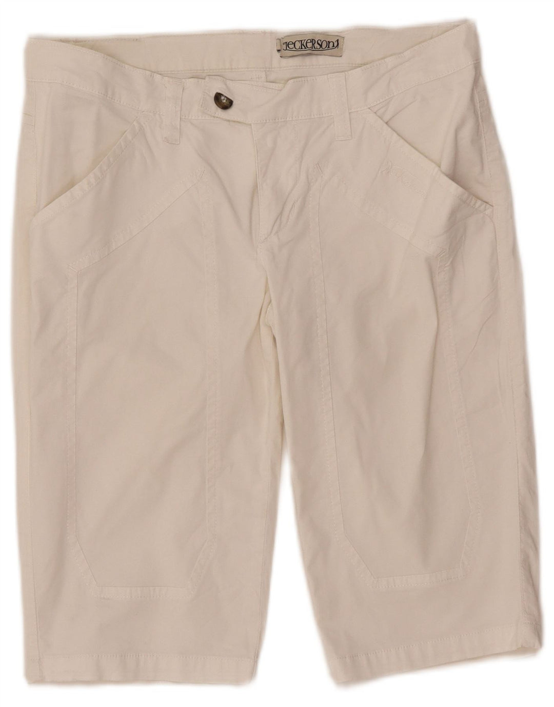 Jeckerson Casual Shorts til kvinder W30 Medium White Bomuld
