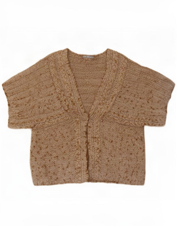 Marks & Spencer Dame Cardigan Sweater UK 20 2XL Brun Flecked
