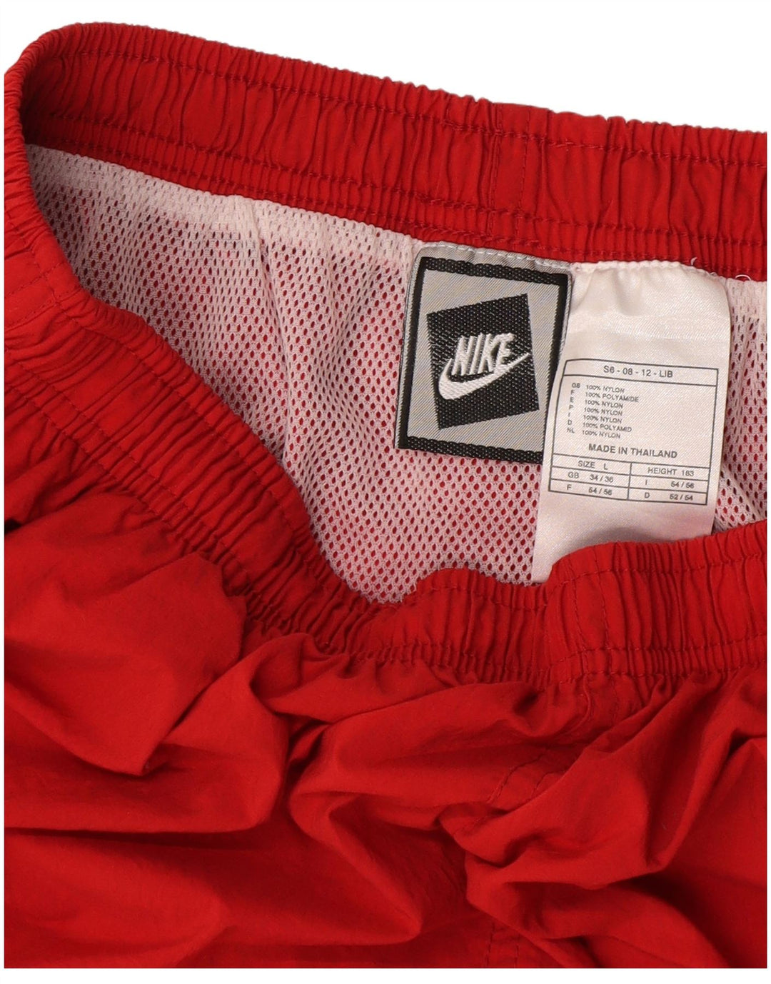 Nike Herre Sportshorts UK 34/36 Large Rød Nylon