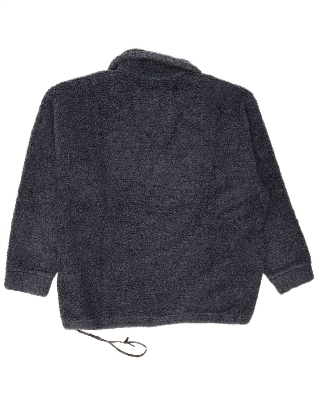 Belfe Herre Oversized grafisk Polo Neck Fleece Jumper Medium Navy Blue