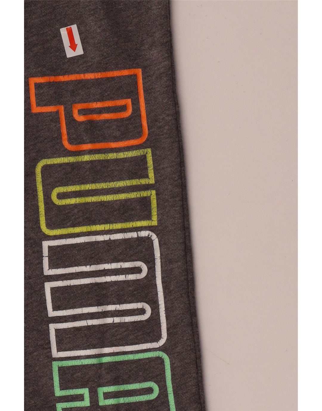 Puma drenge grafisk træningsdragt bukser jogger 14-15 år stor grå bomuld