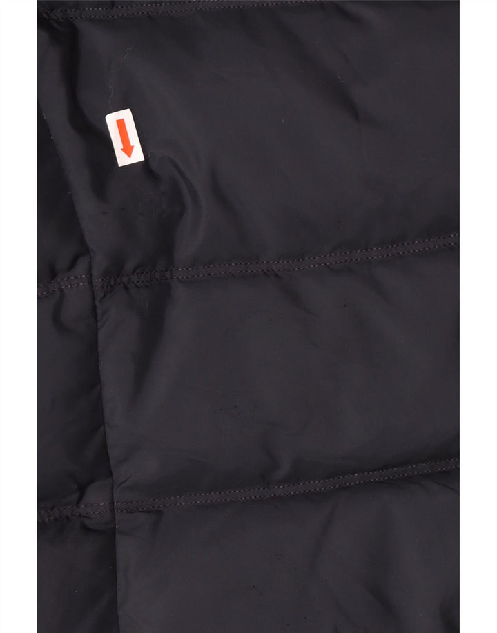 TOMMY HILFIGER Polstret frakke med hætte til kvinder UK 10 Lille marineblå polyester