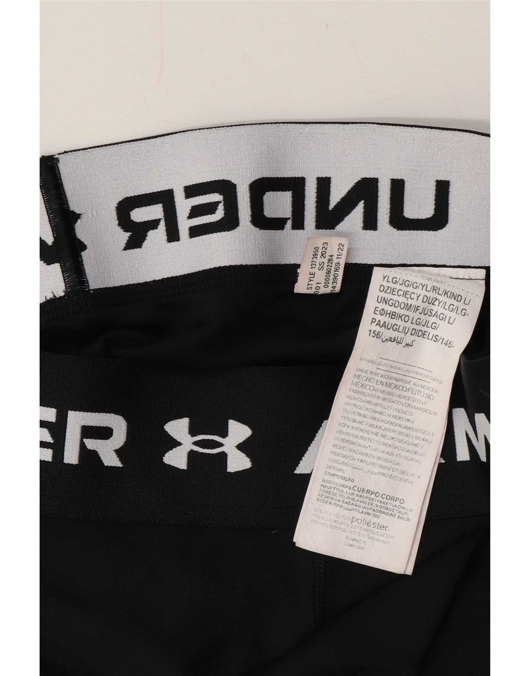 Under Armour piger grafiske leggings 11-12 år stor sort polyester