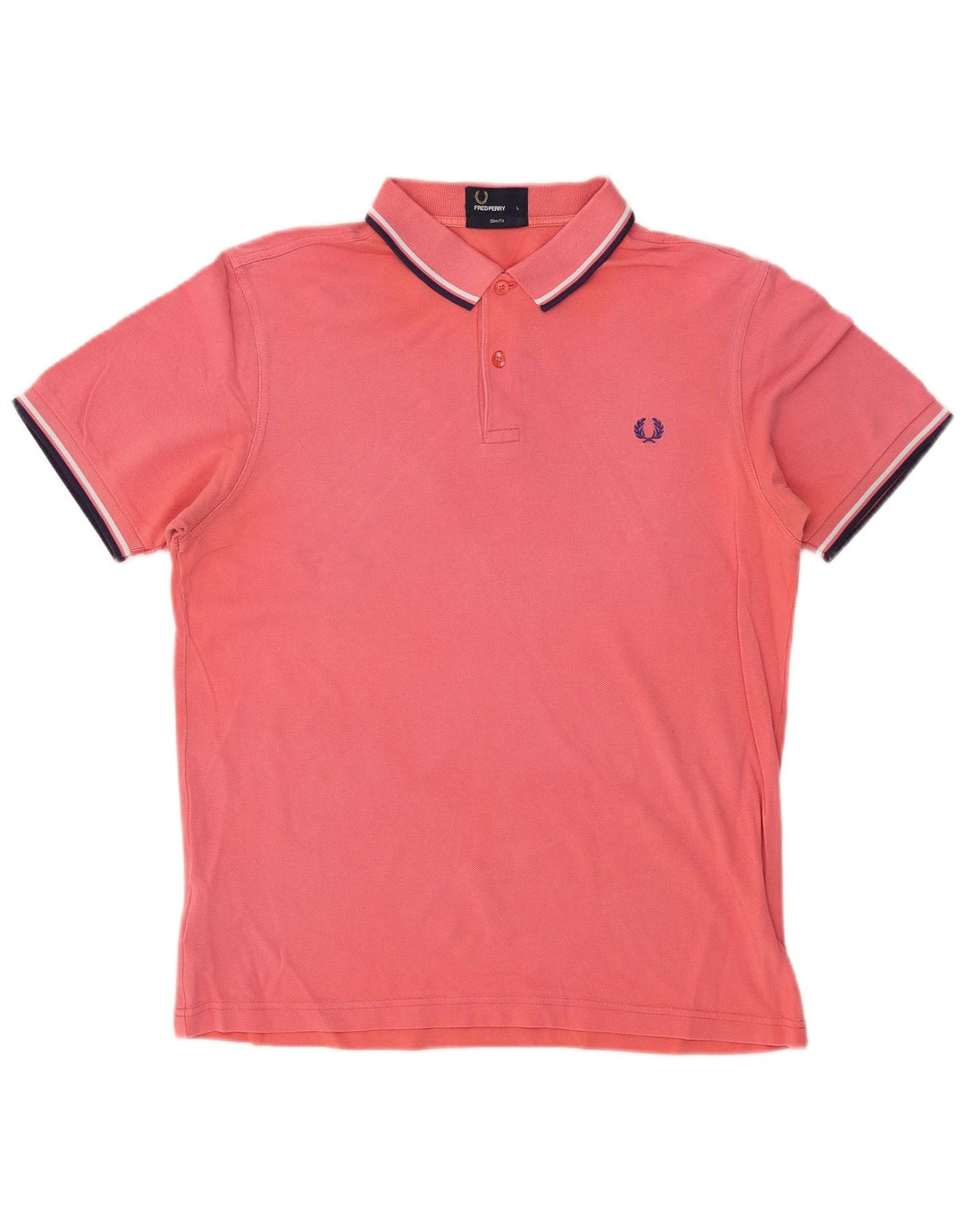 Fred Perry Herre Slim Fit Polo Shirt Stor Pink Bomuld