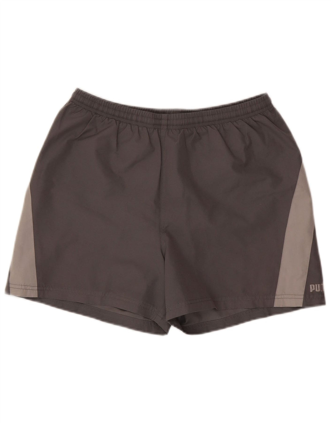 PUMA Sportshorts til mænd Small Grå Colourblock Polyester