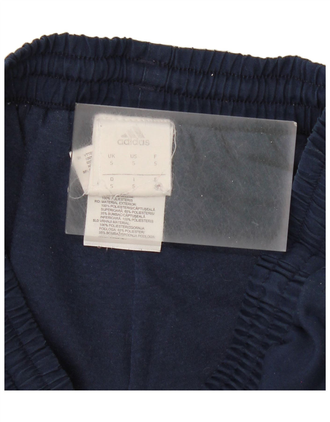 ADIDAS Mens Tracksuit Trousers Joggers Small Navy Blue Polyester Vintage Adidas and Second-Hand Adidas from Messina Hembry 