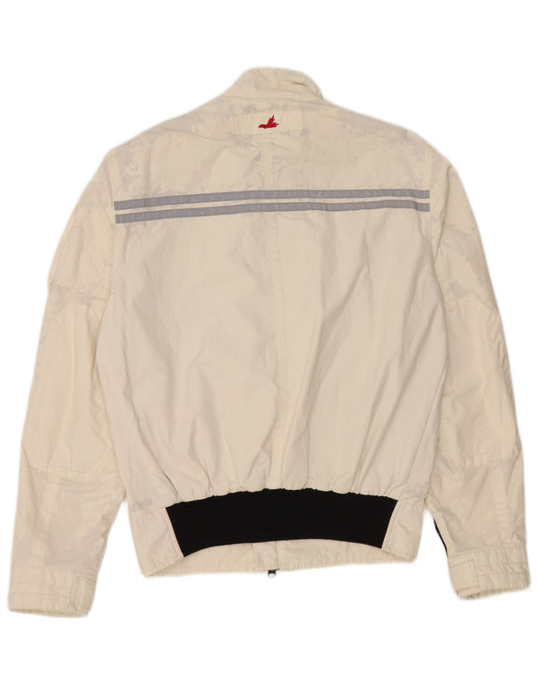 Museum Herre Graphic Utility Jacket UK 38 Medium White Colourblock Nylon