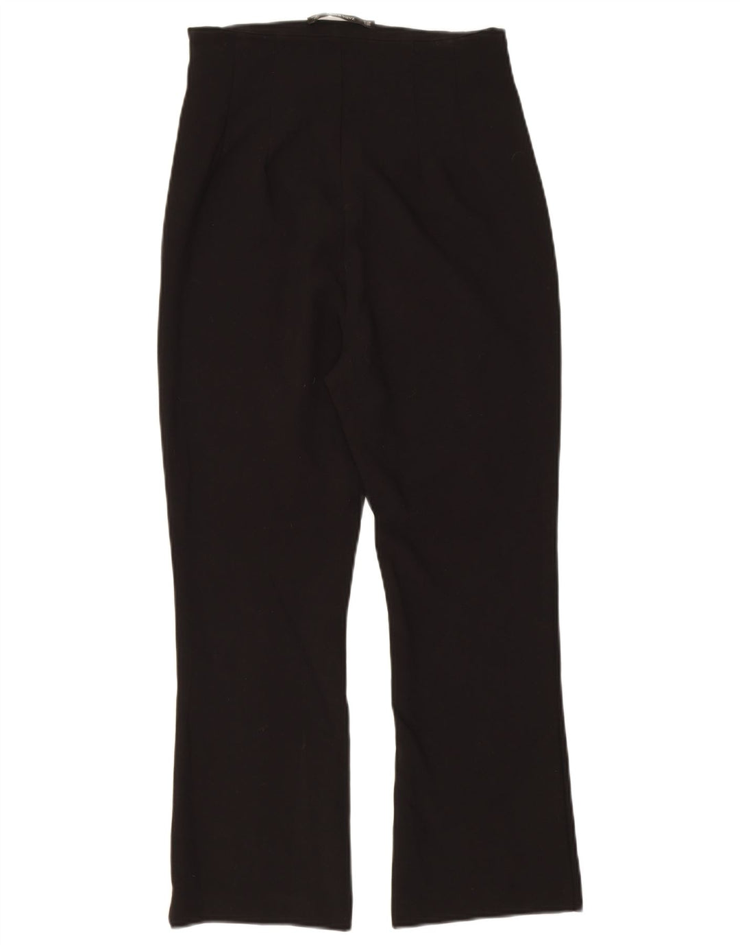 Zara Dame Bootcut Cropped Trousers W26 L23 Sort
