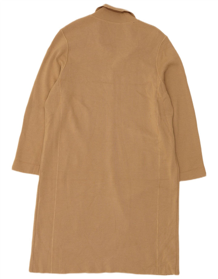 Marks & Spencer Dame Longline Cardigan Sweater UK 12 Medium Beige