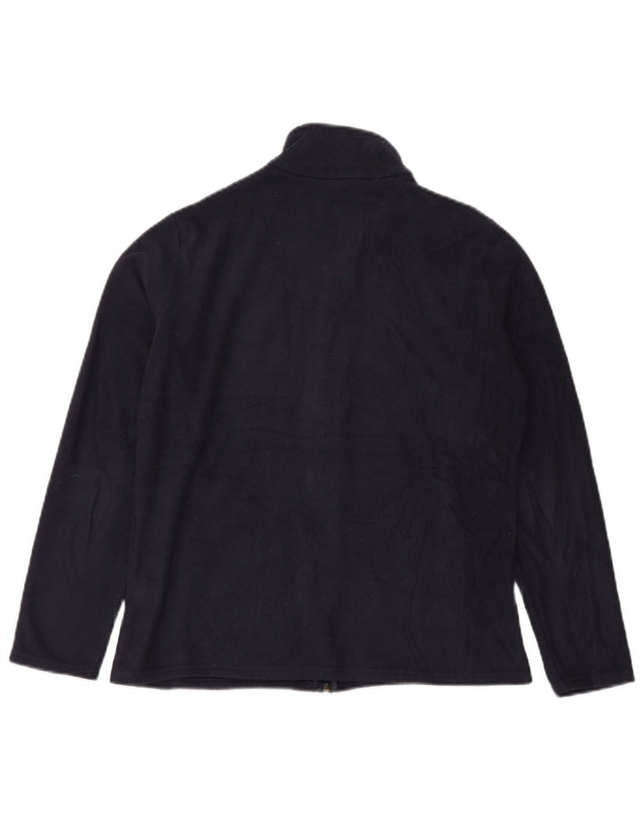 Marks & Spencer Fleecejakke til kvinder UK 14 Stor marineblå polyester