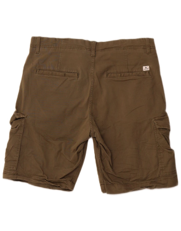 JACK & JONES Herre Cargo Shorts W32 Medium Khaki Bomuld