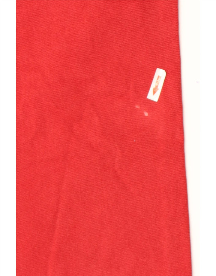 Jeckerson Straight Jeans til mænd W34 L34 rød bomuld