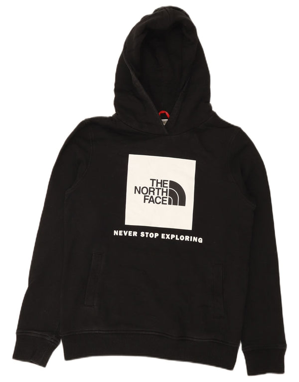 The North Face Boys Grafisk Hoodie Jumper 14-15 år XL Sort Bomuld