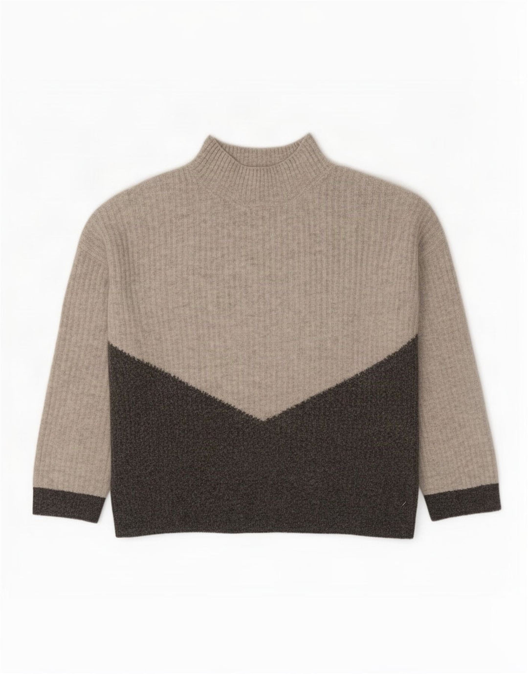 Marks & Spencer Dame Turtle Neck Jumper Sweater UK 10 Small Grey