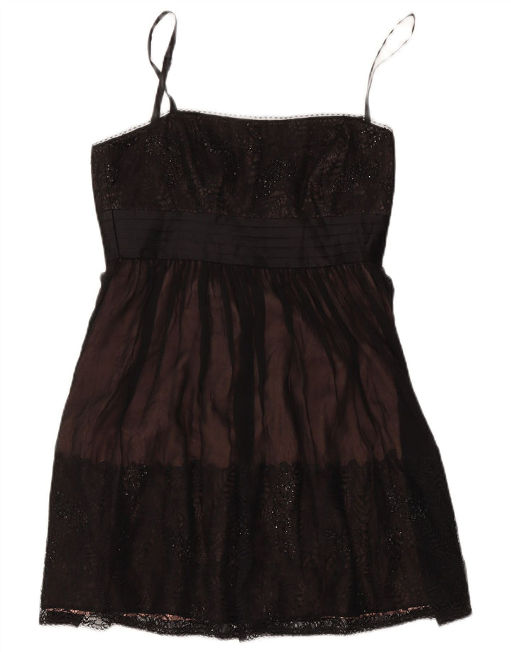 BCBGMAXAZRIA Kvinder Short Off Shoulder Dress UK 8 Small Black