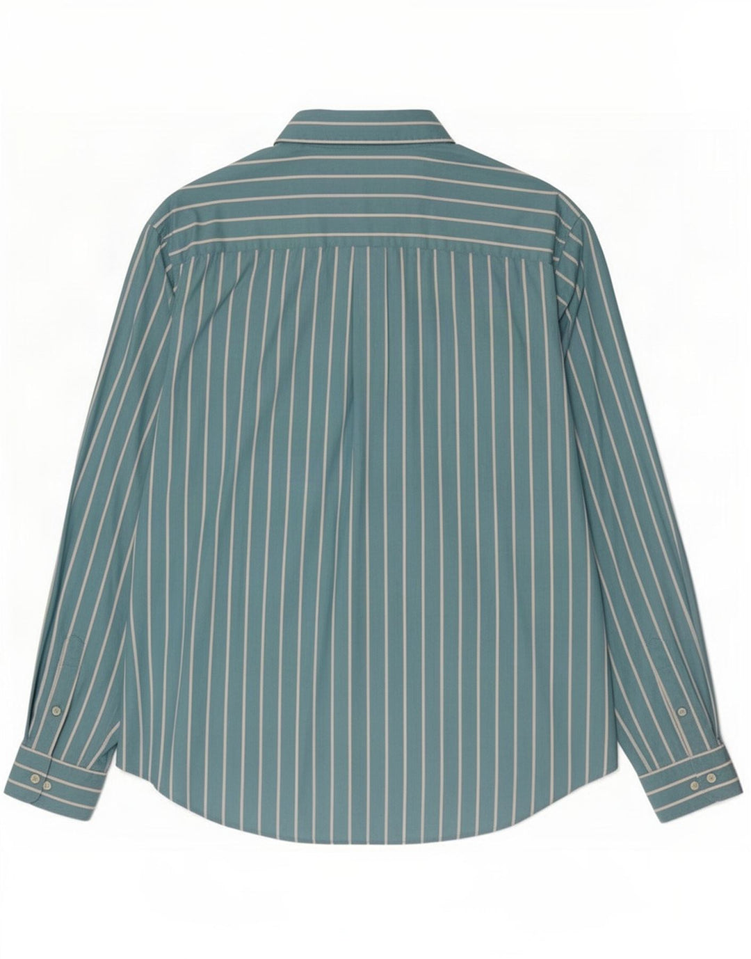 Massimo Dutti Mens Shirt 2XL Turquoise Striped