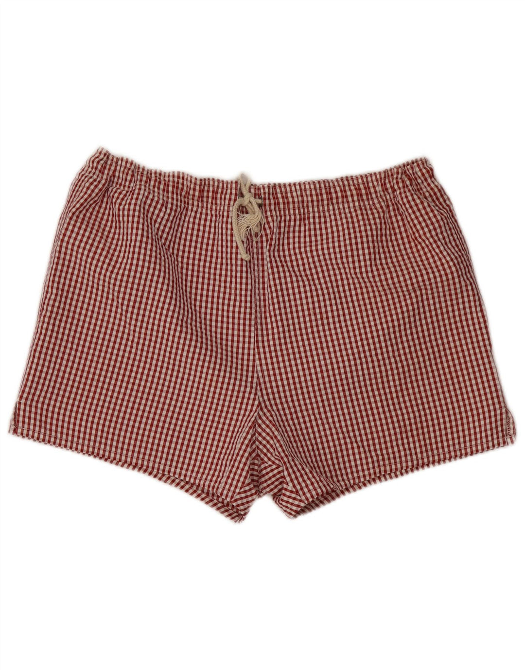 Ermenegildo Zegna Badeshorts til mænd Large Red Gingham