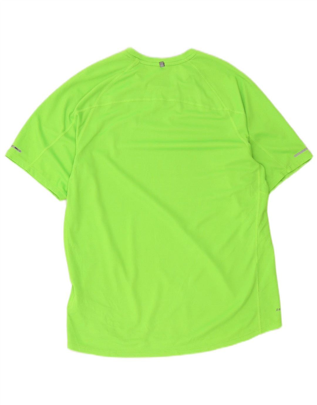 Nike Herre Dri Fit T-Shirt Top Stor Grøn Polyester