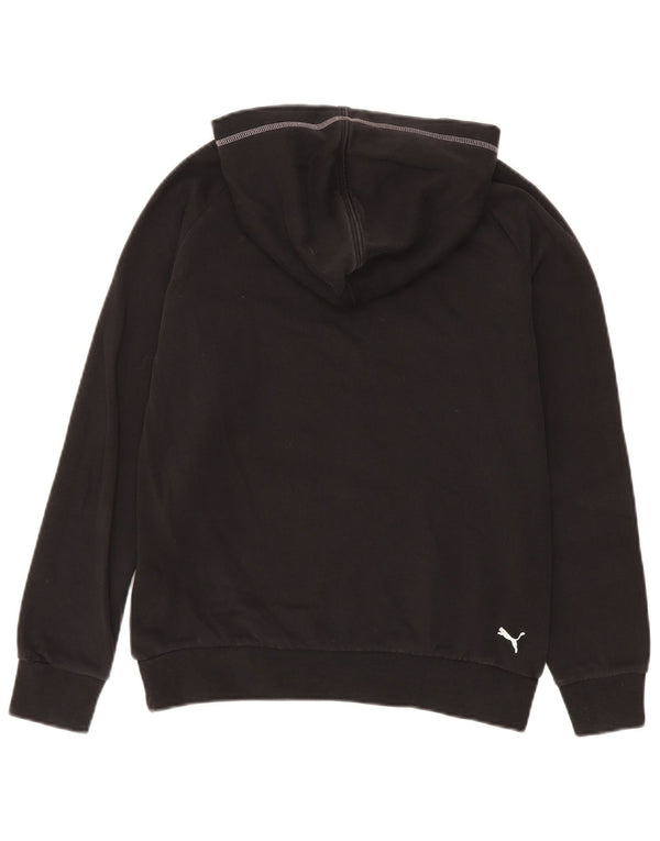 Puma Graphic Hoodie Jumper UK 12 Medium Sort