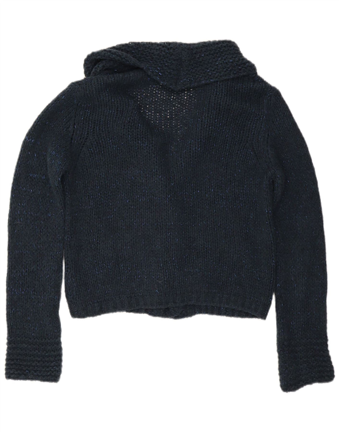 Marks & Spencer Dame Cardigan Sweater UK 16 Large Navy Blue Flecked