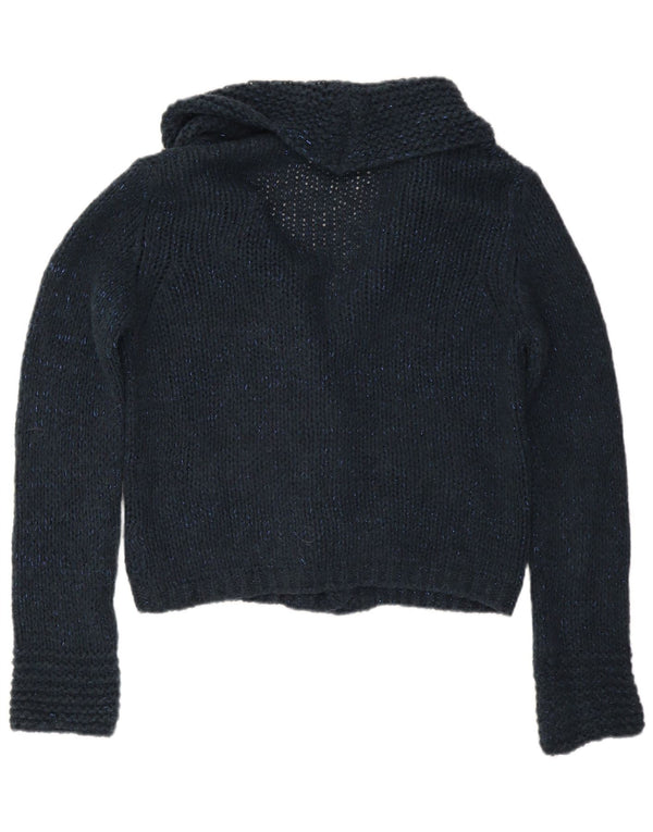 Marks & Spencer Dame Cardigan Sweater UK 16 Large Navy Blue Flecked