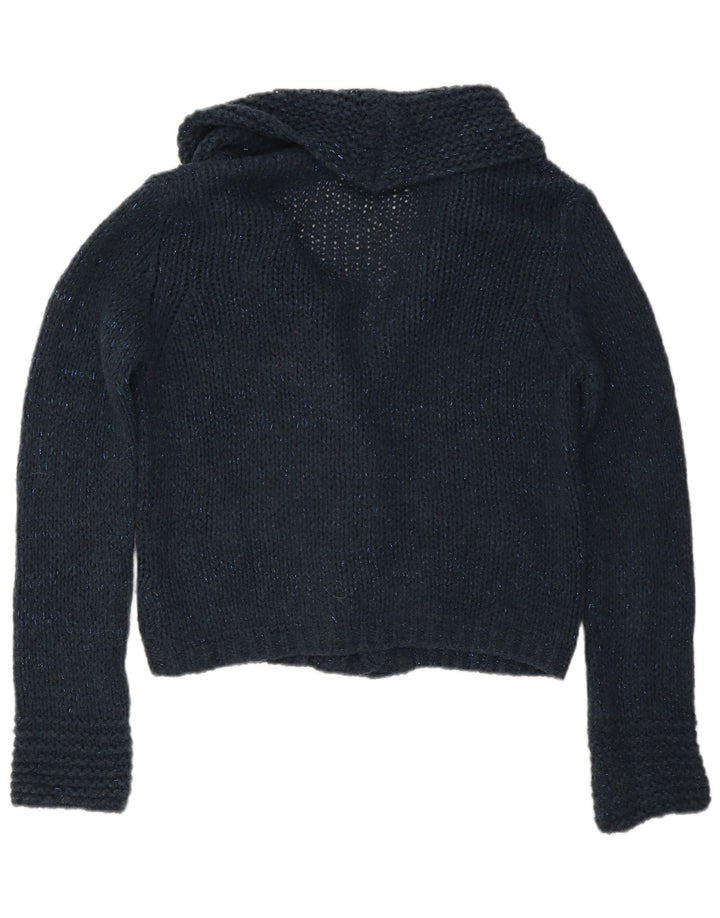 Marks & Spencer Dame Cardigan Sweater UK 16 Large Navy Blue Flecked