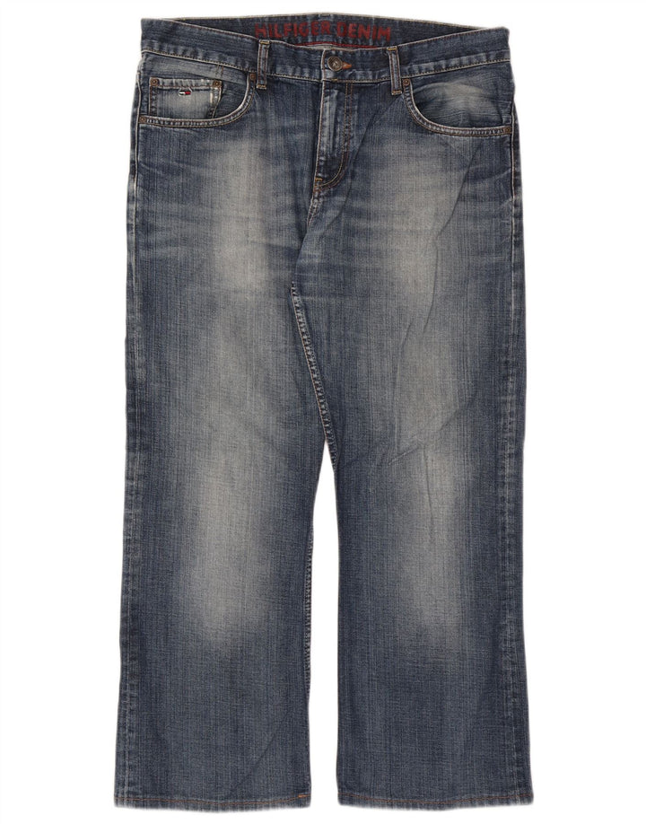 Tommy Hilfiger Herre Cropped Straight Jeans W34 L26 Blå