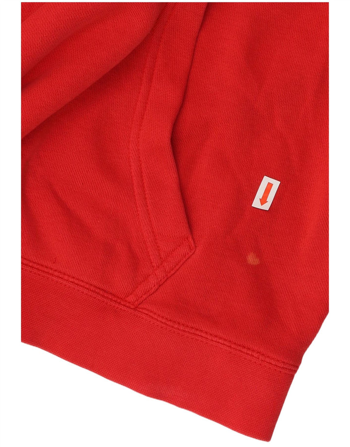 NIKE Mens Lowell Graphic Hoodie Jumper Medium Red Cotton