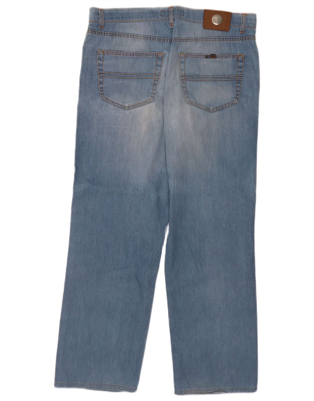 Trussardi Straight Jeans til mænd W36 L31 blå bomuld