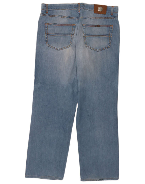 Trussardi Straight Jeans til mænd W36 L31 blå bomuld